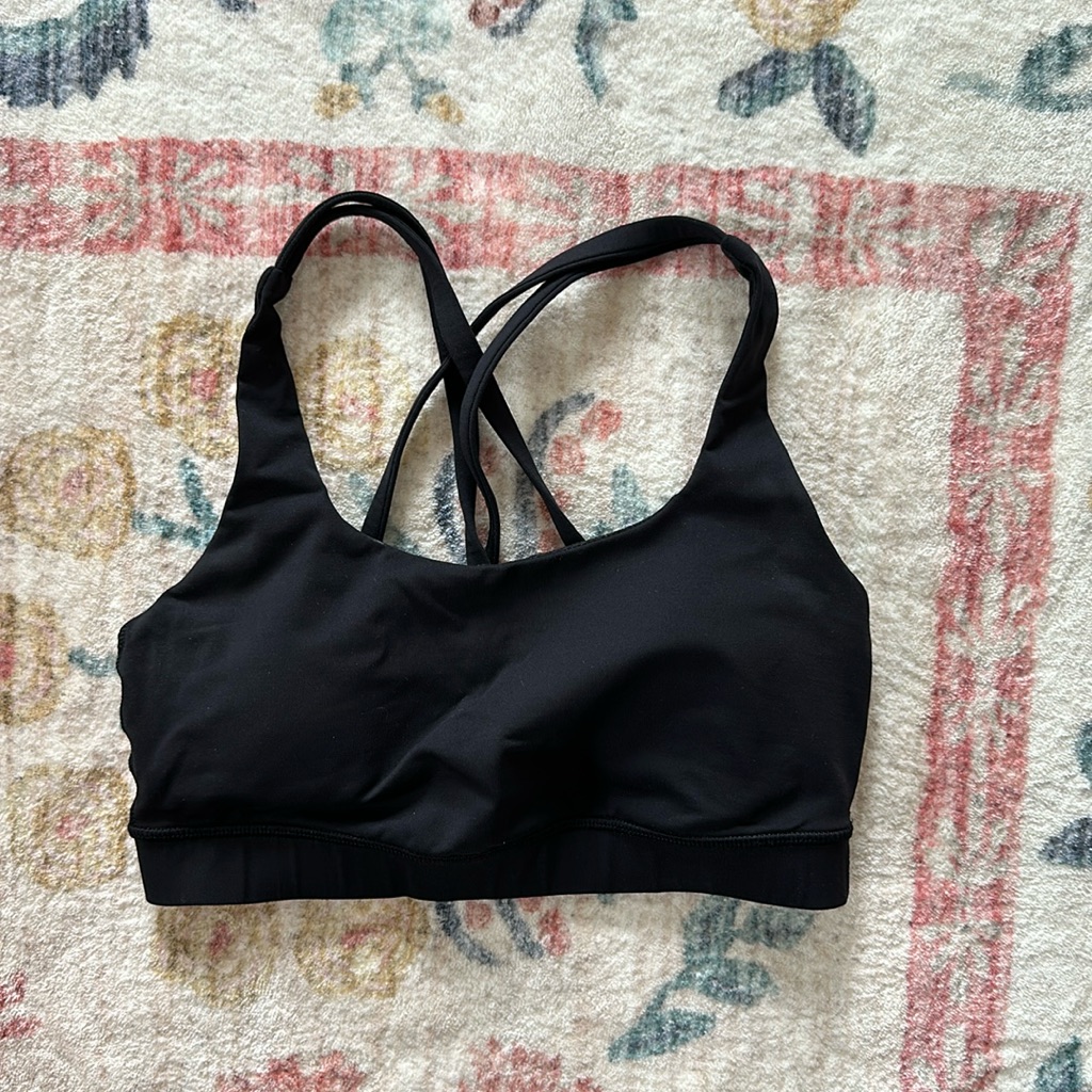 Lululemon Black Spots Bra! Size 4!
